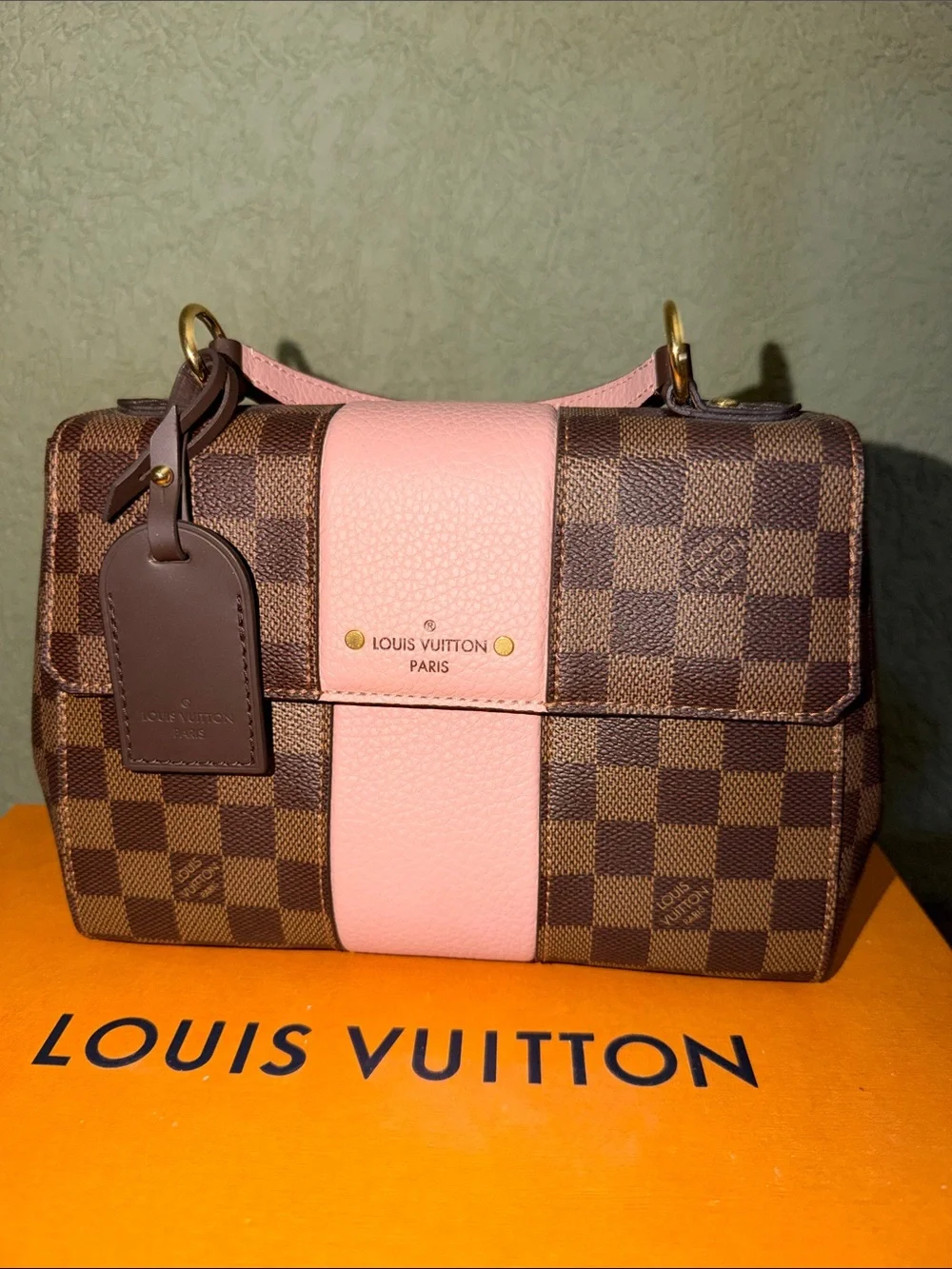 Louis Vuitton Bond Street BB – Damier Ebene with Pink Stripe | New, Never Used 💗